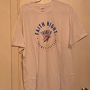 Thunder Faith Night White T-Shirt 2015